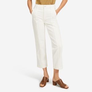 Everlane Utility Straight Leg Pants Seamed Bone 10
